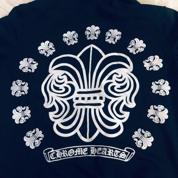 SOLD- Chrome Hearts fleurs de lis zip-up Hoodie - Picture 9 of 14